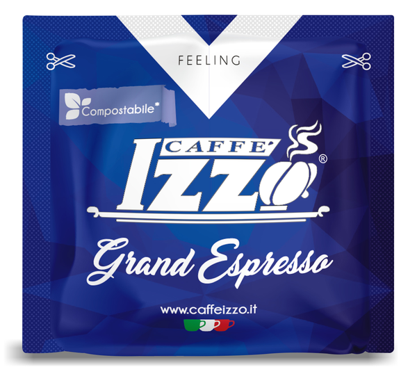 Caffé Izzo Grand Espresso (95 % Arabica, 5 % Robusta), Set mit 50 E.S.E Pads