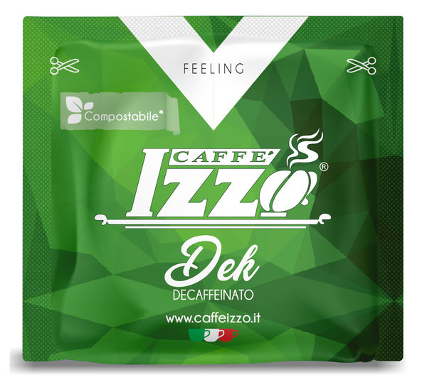 Caffé Izzo DEK Decaffeinato (100 % Arabica), Set mit 50 E.S.E Pads